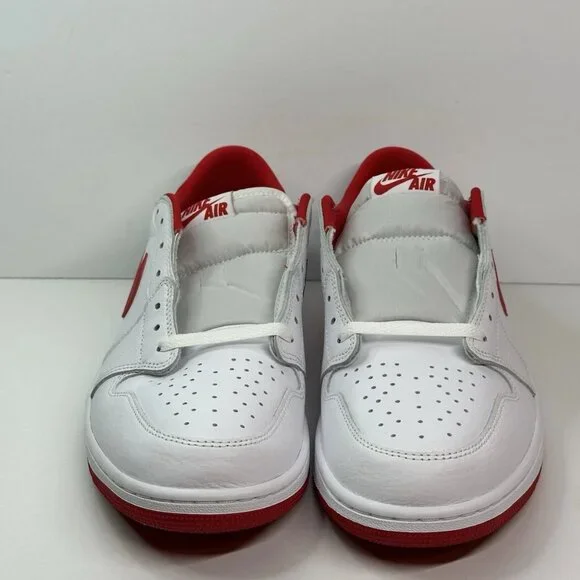 Air Jordan 1 Low Retro University Red White CZ0790-161 US Size 13 AJ1 i ii iii v - Picture 8 of 16
